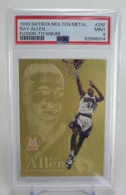 1998-99 Skybox Molten Metal Fusion Titanium #25F Ray Allen Bucks  