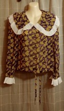 summer floral ruffle blouse