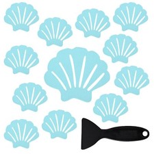 12PCS Bathtub Stickers Non-Slip River-Mussel Safety Shower Treads