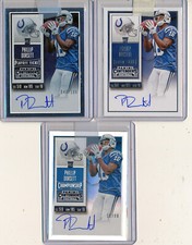 PHILLIP DORSETT 3Pc 2015 Contenders Base Ticket, Playoff /199 & Championship /99