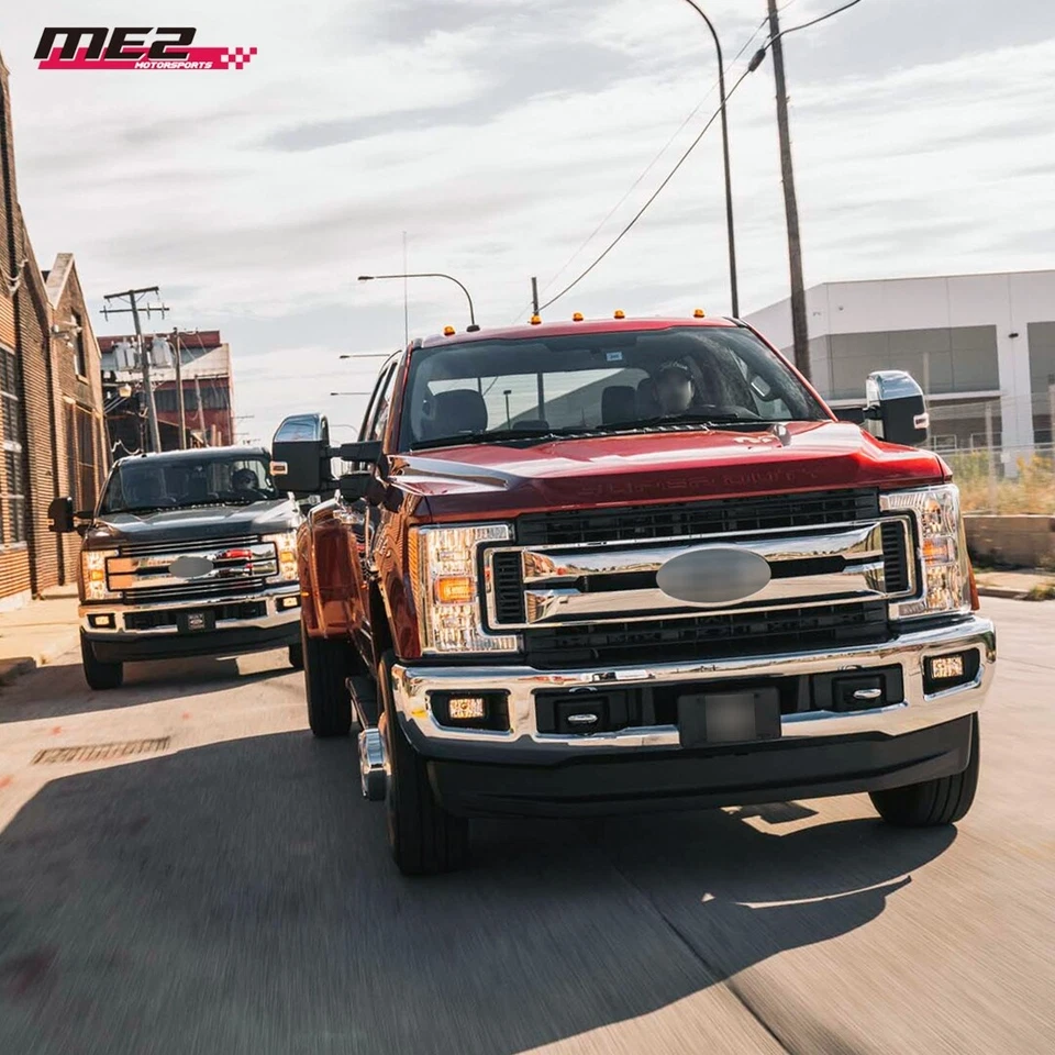 Par de faros para Ford f250 F350 F450 F550 Super Duty 2017 2018 2019 transparentes Foto 2 de 4