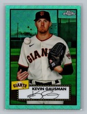 2021 Topps Chrome Platinum Anniversary AQUA WAVE REFRACTOR - #490 Kevin Gausman