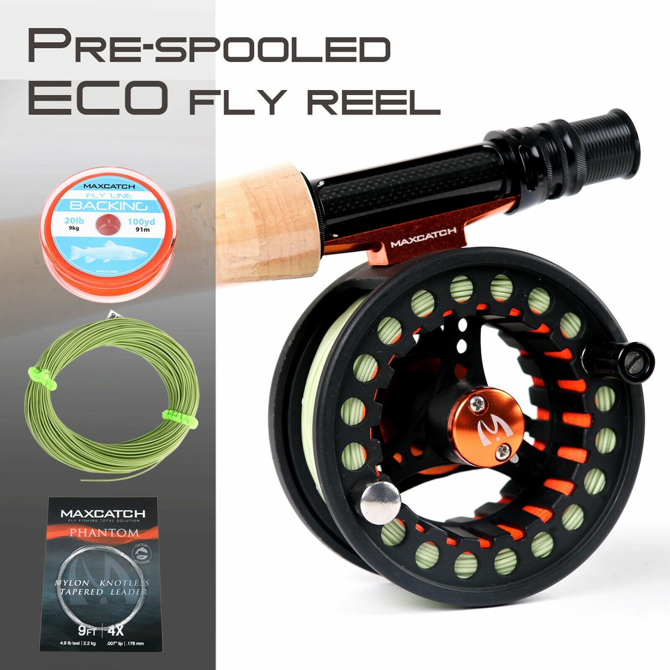 Maxcatch Fly Fishing Rod Combo,1/2/3WT Rod, Reel, Line Outfit For Small