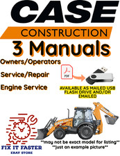 CASE 580 SUPER N LOADER BACKHOE MANUAL OWNERS SERVICE REPAIR ENGINE PDF USB