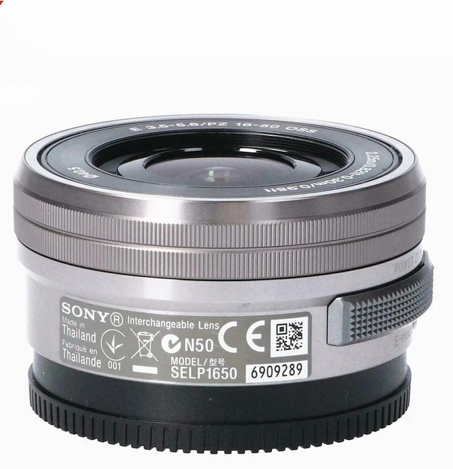[Nuevo a granel] Lente zoom eléctrico Sony E PZ 16-50 mm f/3,5-5,6 OSS plateada SELP1650 Foto 3 de 4