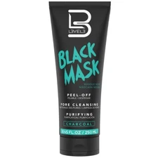 BARBER SALON BEAUTY L3VEL3 LEVEL 3 PEEL OFF BLACK CHARCOAL FACIAL MASK 8.45OZ