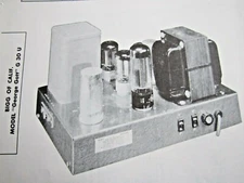 BIGG OF CALIFORNIA "GEORGE GOTT" G-30U AMPLIFIER AMP PHOTOFACT