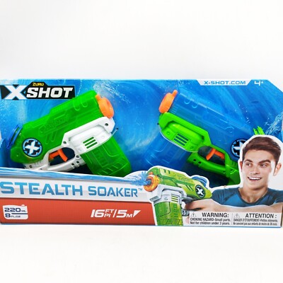ZURU X-Shot Water Blaster Gun Double Small Stealth Soaker Water Gun Blaster