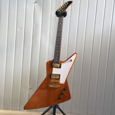 Custom Explorer Electric Guitar Nature HH Pickups Rosewood Fretboard Guitar