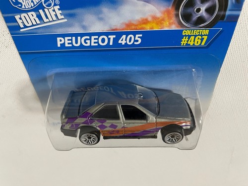 1996 Hot Wheels Silver Peugeot 405 Collector #467 - Bild 3 von 5