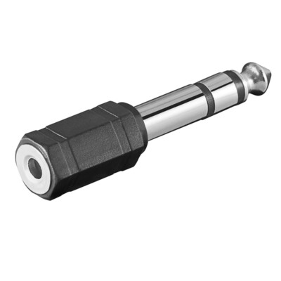 Phono Stereo Adapter 3,5mm Klinke Kupplung Buchse auf 6,3mm Kopfhörer Stecker