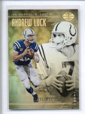 ANDREW LUCK / BERT JONES 2018 PANINI ILLUSIONS #75 GOLD #221/499 AJ2857
