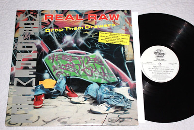 REAL RAW - Drop Them Drawers (1990 LP / Bass Music Hip-Hop)  EX Vinyl