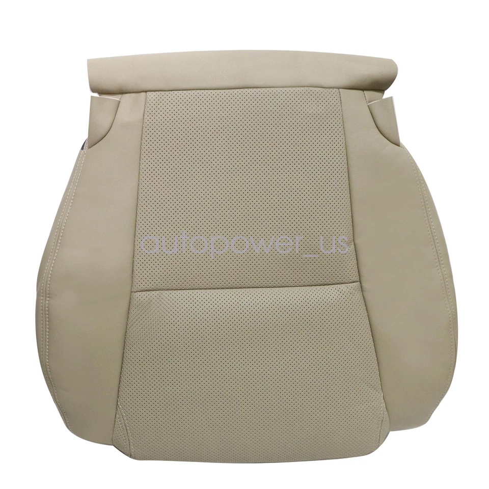 Cubierta de asiento de cuero perforada bronceada inferior del conductor para Lexus GS300 GS350 2006-09 Foto 2 de 4