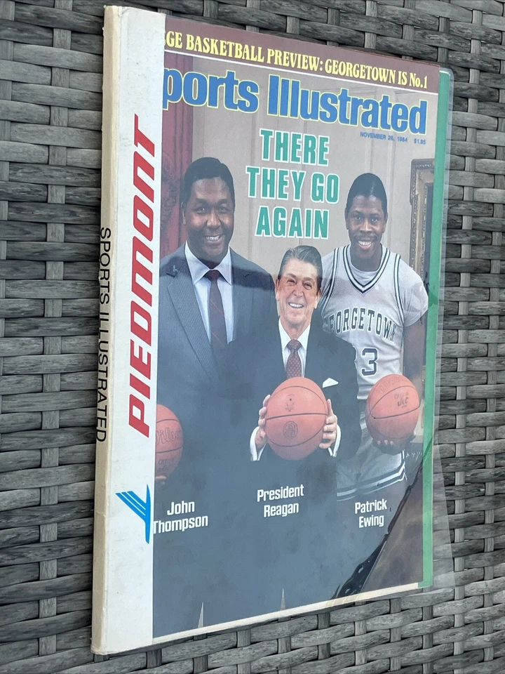 PATRICK EWING Ronald REAGAN Sports Illustrated Georgetwn 1984 Newsstand NO LABEL - Image 2 of 4