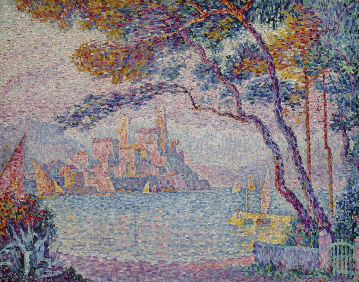 Reproduction Signac Antibes tableau 40x60cm pour une atmosphere poetique