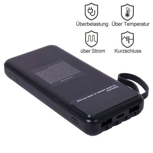 9000000mAh Powerbank Batterie Ladegerät ZusatzAkku USB-C Für Alle Handy+4 Kabels - Bild 12 von 14