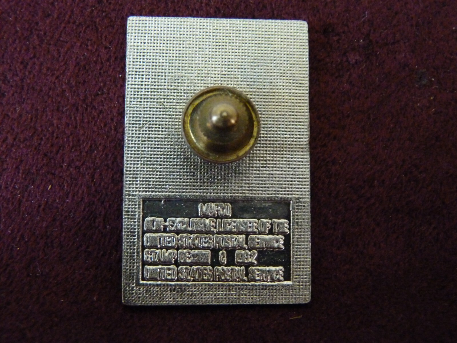 Vtg MISSISSIPPI State Souvenir Enamel Lapel Pin USPS Postal Mockingbird