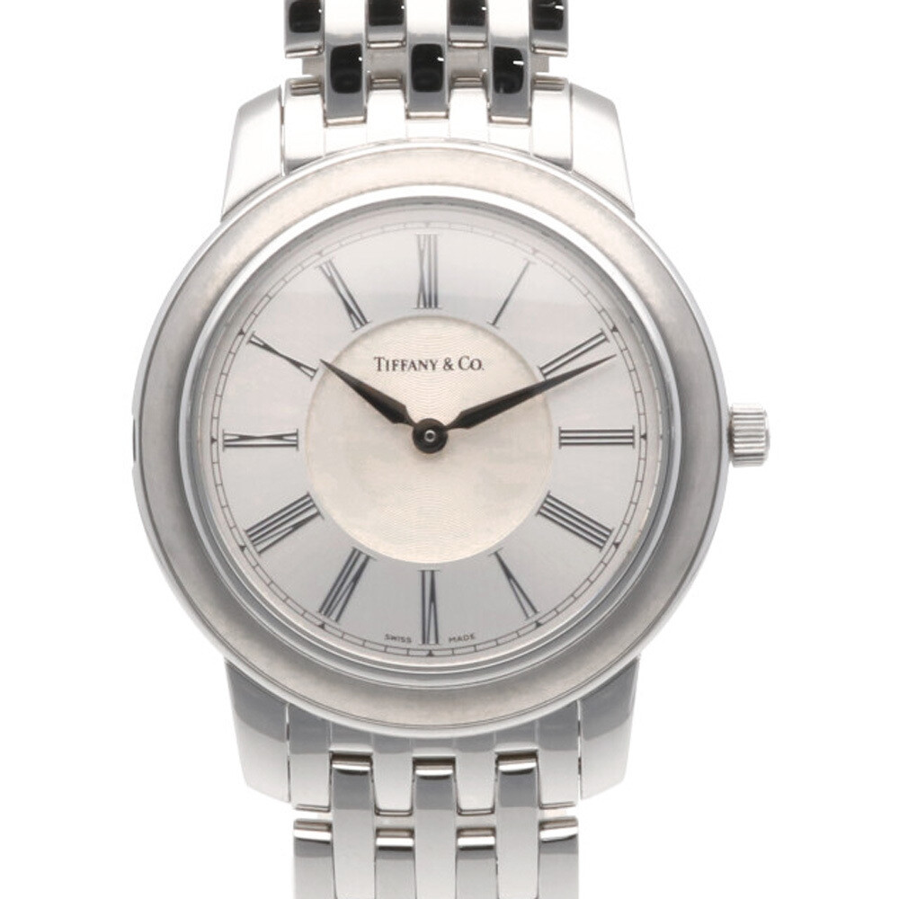 Tiffany Co. Mark Round Watch Stainless Steel Men s Used Beauty
