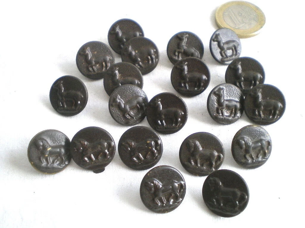 Gros Bouton 26mm – Tête De Loup – Équipage De Chasse – Vénerie – AM Et Cie Paris – Cuivre – Ancien