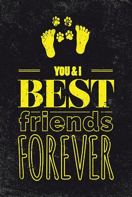 Holzschild 18x12 Freunde You I best friends forever Wand Deko Bar Kneipe Sammler