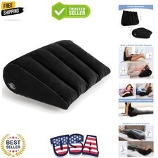 Inflatable Wedge Pillow for Traveling, Portable Blow up Travel Wedge Pillow f...