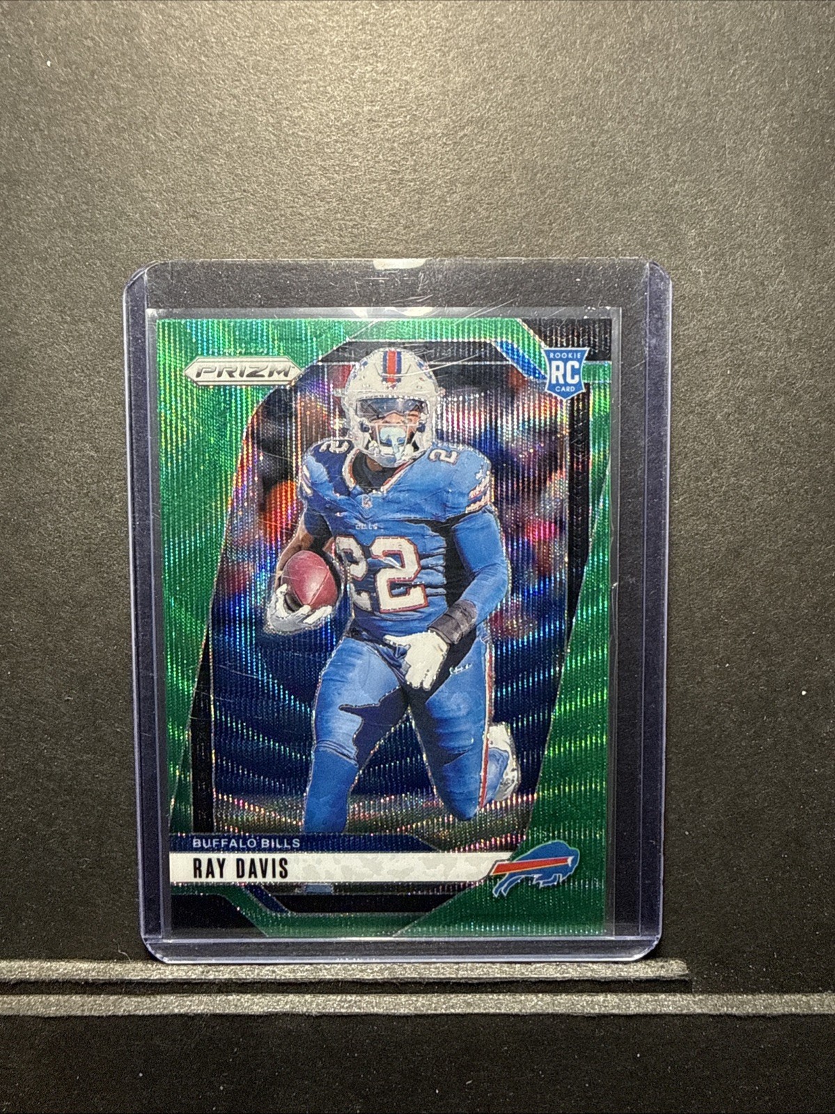 2024 Panini Prizm - Rookies Ray Davis #382 Green Wave Prizm (RC)