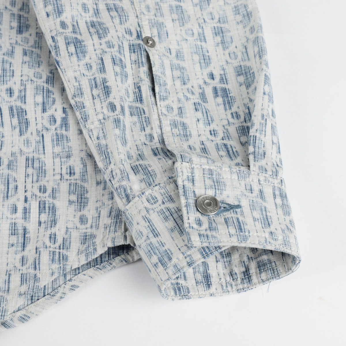Dior Denim Overshirt with Obligue Design 37 Size Dior Denim Overshirt with Obligue Design 37 Size