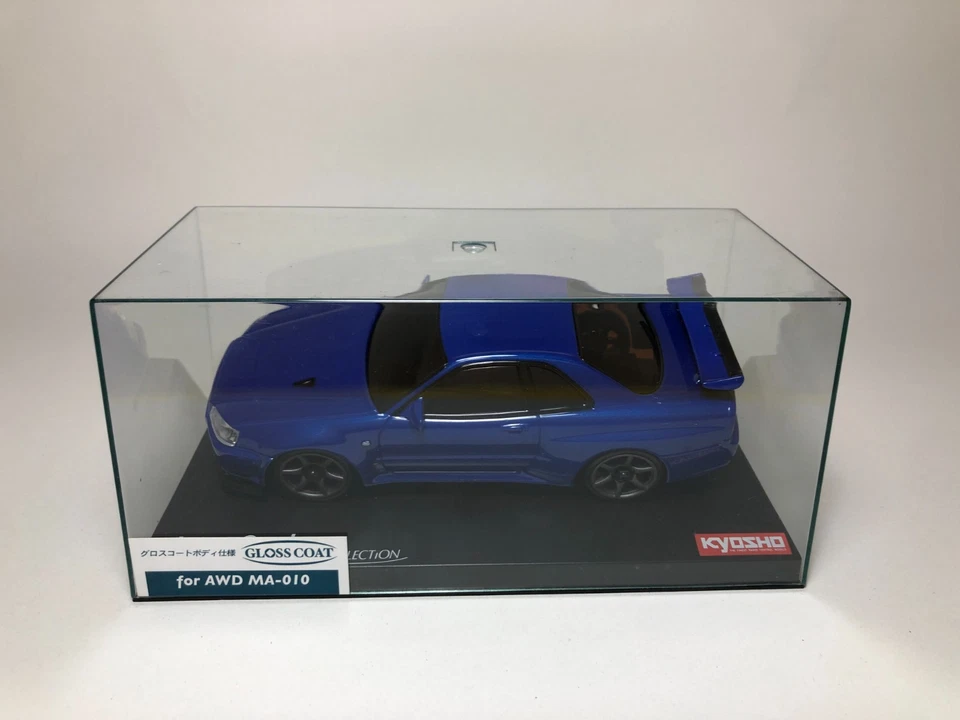KYOSHO Mini-Z Body NISSAN SKYLINE GT-R V-spec II Nur Metallic Blue MZG401MB - Image 2 of 4