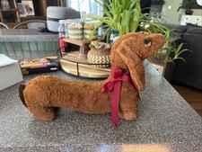 Very Old Vintage /Antique Stuffed Dachshund Dog Animal Plush Red 11"Steiff 20's