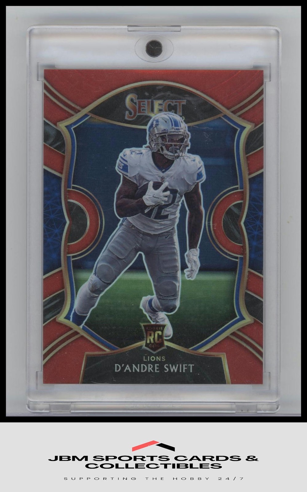 2020 Panini Select #51 D'Andre Swift Red Prizm RC #/99