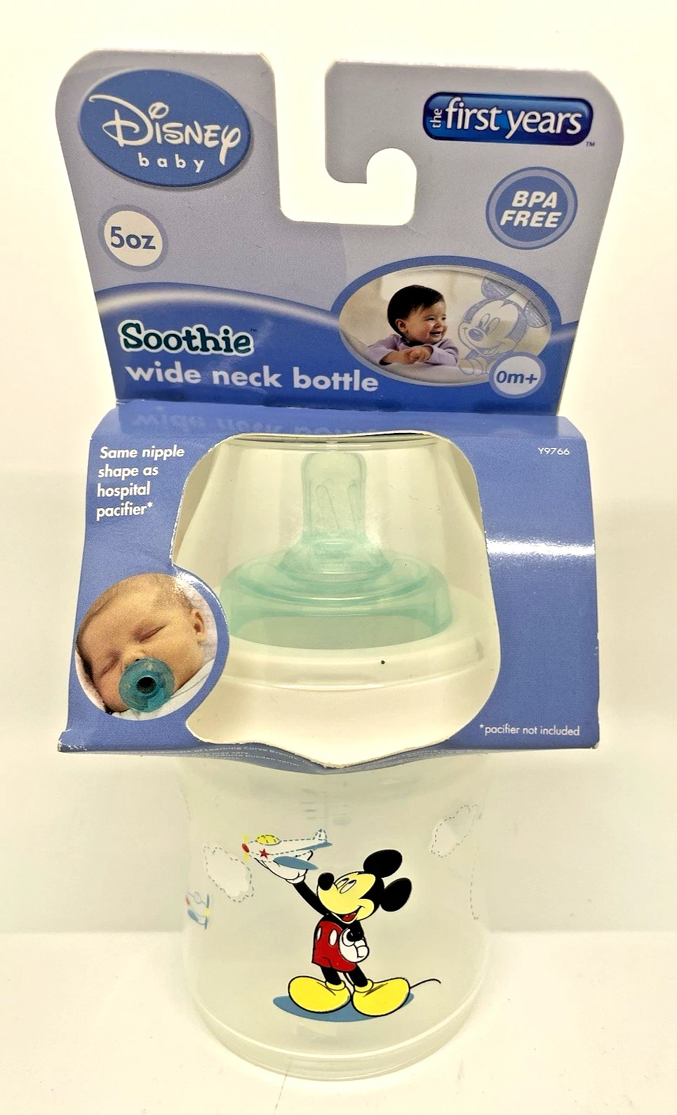 Disney Baby Soothie Wide Neck Bottle The First Years 5 oz. Mickey Mouse 0+ mos.
Opens in a new windo
