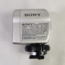 Sony HVL-FDH4 Video Flash Light for Camcorders Untested Japan Silver Attachment