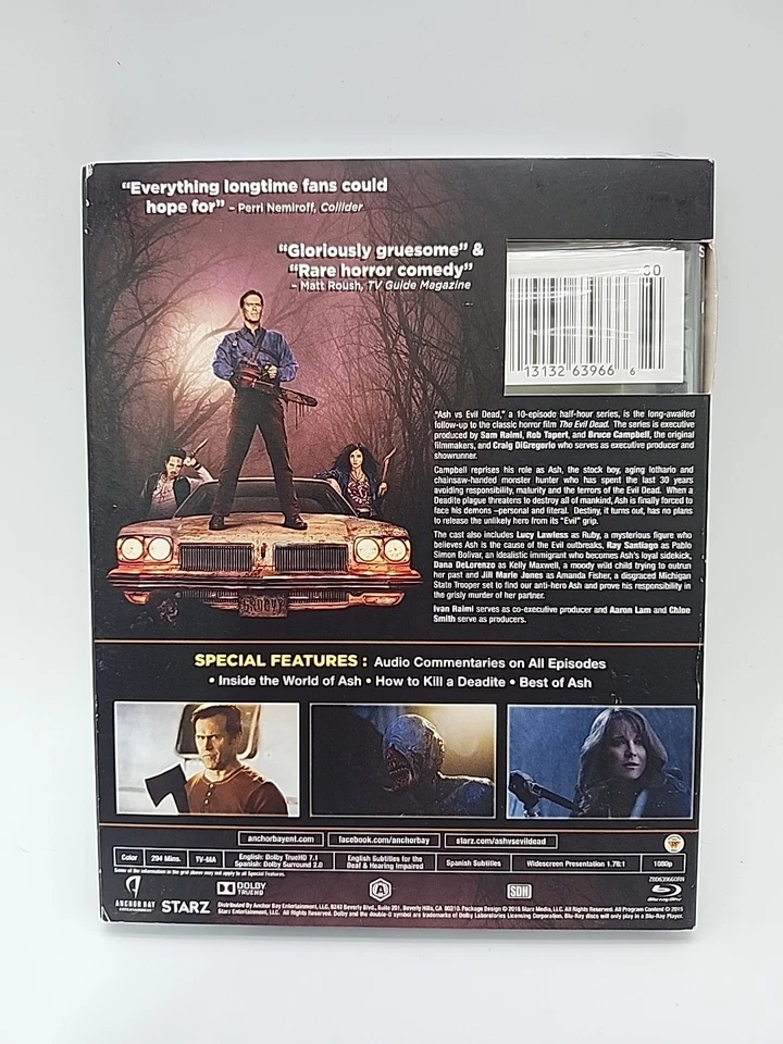 ASH vs THE EVIL DEAD The Complete First Season BLU-RAY DISC w/SLIPCOVER SEALED - Image 2 of 4