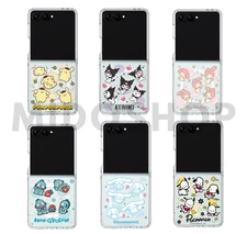 Sanrio Characters Monoline Magnet Case for Samsung Galaxy Z Flip7 Slim Cover
