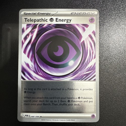 Pokemon Perfect Order Reverse Holo Telepathic Energy 88/88 Rare NM