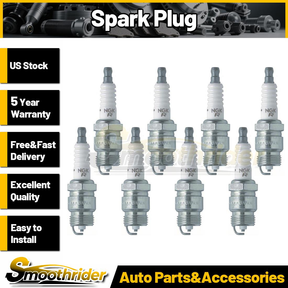 Set of 8 NGK Spark Plug for 1957 Ford Custom