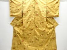 7578398: JAPANESE KIMONO / OSHIMA TSUMUGI / FLOWER
