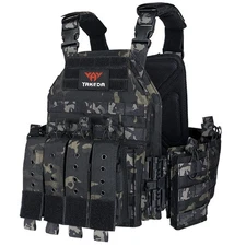 vAv YAKEDA Tactical Vest for Men - Adjustable Airsoft Outdoor Quick Release Vest