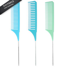 HJZHII 3PCS Highlighting Combs, Professional Hair Dye Comb 25.5 cm x 10 