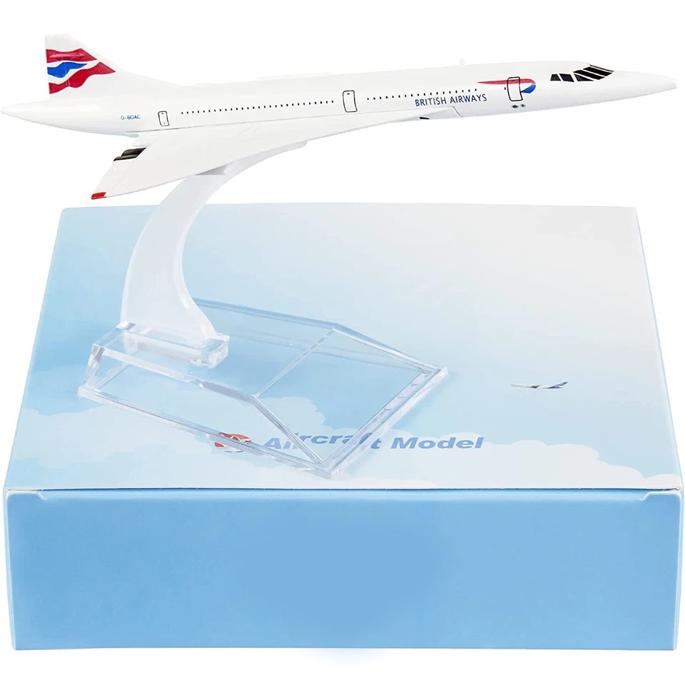CONJUNTO de Avión Concorde Diecast 16cm Modelo 1:400 (Air France y British Airways) Foto 3 de 4