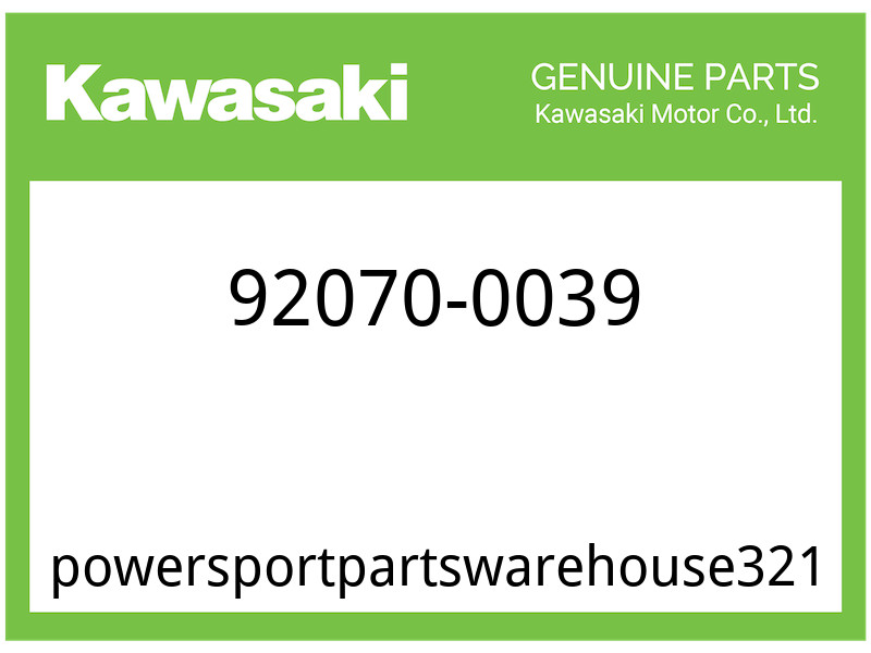 Kawasaki OEM Part 92070-0039 PLUG-SPARK,CR9EIB-9NGK