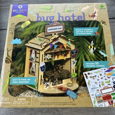 DIY Bug Hotel Kit Kids Bee House Craft Insect Habitat STEM Garden Kit