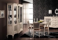 Holz Vitrinen Glas Schrank Echtholz Anrichte Vitrine Wohnzimmer MöBel Massive