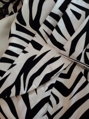 Cappotto donna Jerry T bianco e nero stampa tigre pea coat arruffato tg. S/M - Foto 17 di 19