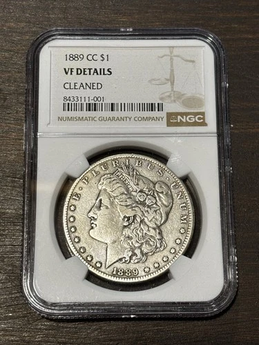 1889-CC MORGAN DOLLAR ☆ KEY DATE ☆ NGC CERTIFIED VG DETAILS ☆ CARSON CITY
