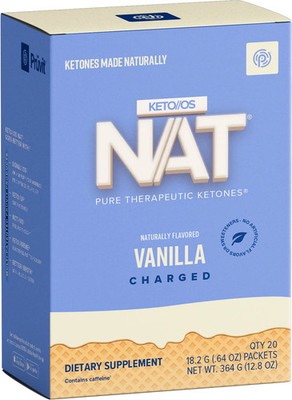PRUVIT Keto OS NAT VAINILLA  Charged 20 Pack Sealed New Free Ship