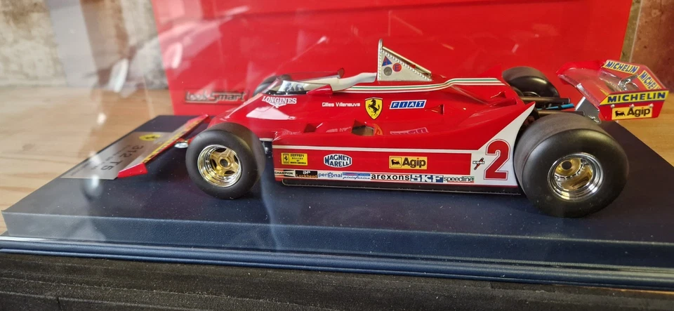 FERRARI 312 T5 G.VILLENEUVE CANADA 1980 LOOKSMART 1/18 LSF1H15 - Immagine 3 di 4
