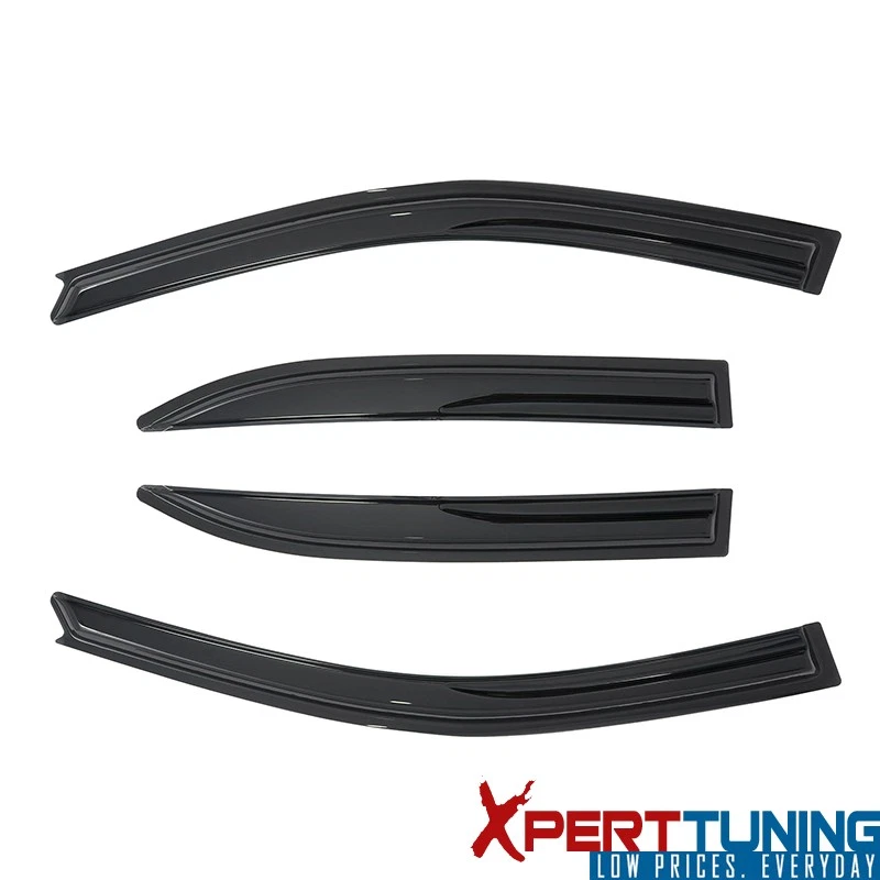 Se adapta a 03-08 Toyota Corolla Mugen Estilo Ventana Viseras Ventilación Protector de Lluvia 4 Piezas Acrílico Foto 3 de 4