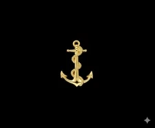 U.S. Navy Anchor Gold Tone Lapel Pin